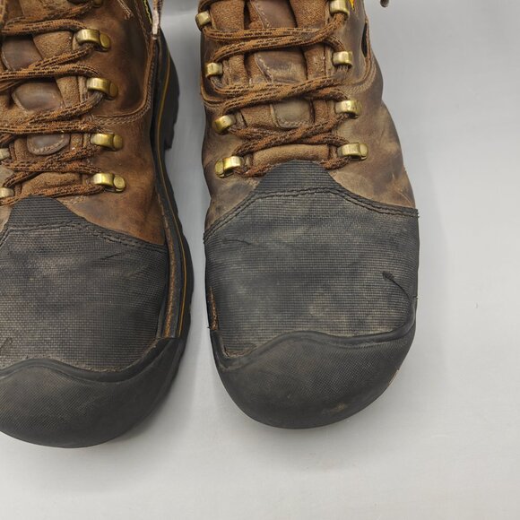 Keen ASTM F2413-18 MEN SZ US 11 M Waterproof Leather Hiking Steel toes boots main image 5
